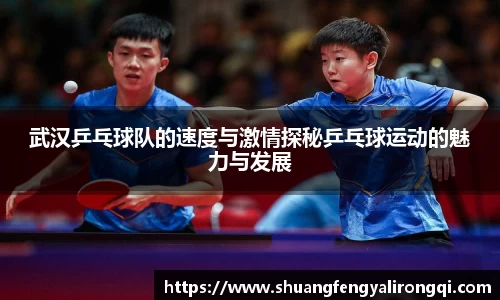 武汉乒乓球队的速度与激情探秘乒乓球运动的魅力与发展